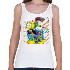 PRINTFASHION Focista - Női atléta - Fehér női trikó