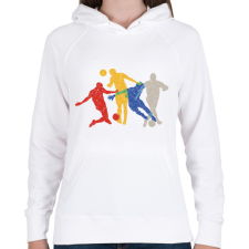 PRINTFASHION Focisták  - Női kapucnis pulóver - Fehér női pulóver, kardigán