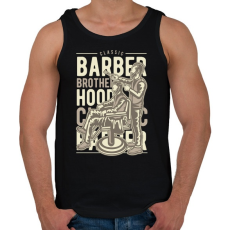PRINTFASHION Fodrász - Férfi atléta - Fekete