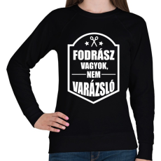 PRINTFASHION FODRÁSZ, NEM VARÁZSLÓ - Női pulóver - Fekete