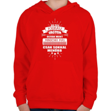 PRINTFASHION Fodrász vagyok - Gyerek kapucnis pulóver - Piros gyerek pulóver, kardigán