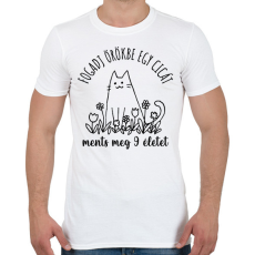 PRINTFASHION Fogadj örökbe egy cicát - Férfi póló - Fehér