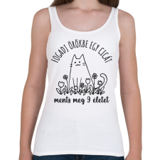 PRINTFASHION Fogadj örökbe egy cicát - Női atléta - Fehér női trikó