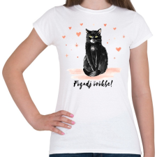 PRINTFASHION Fogadj örökbe - Női póló - Fehér női póló