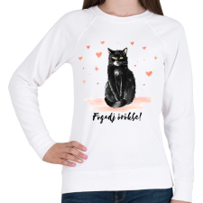 PRINTFASHION Fogadj örökbe - Női pulóver - Fehér női pulóver, kardigán