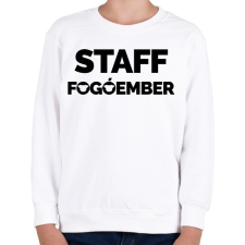 PRINTFASHION Fogóember Staff - Gyerek pulóver - Fehér gyerek pulóver, kardigán