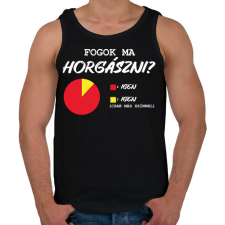 PRINTFASHION Fogok ma horgászni? - Férfi atléta - Fekete atléta, trikó