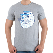 PRINTFASHION Fóka - Férfi póló - Sport szürke férfi póló