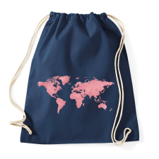 PRINTFASHION Föld - Sportzsák, Tornazsák - Sötétkék tornazsák
