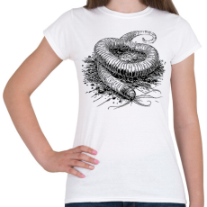 PRINTFASHION Földigiliszta rajz - Női póló - Fehér