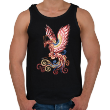 PRINTFASHION Főnix  - Férfi atléta - Fekete atléta, trikó