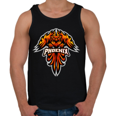 PRINTFASHION főnix  - Férfi atléta - Fekete