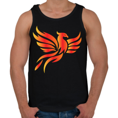 PRINTFASHION Főnix  - Férfi atléta - Fekete