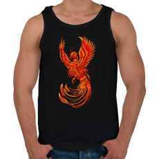 PRINTFASHION Főnix  - Férfi atléta - Fekete