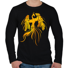 PRINTFASHION Főnix  - Férfi hosszú ujjú póló - Fekete