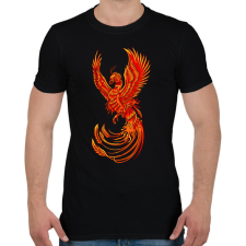 PRINTFASHION Főnix - Férfi póló - Fekete férfi póló