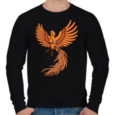 PRINTFASHION Főnix  - Férfi pulóver - Fekete