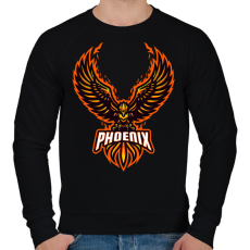 PRINTFASHION Főnix  - Férfi pulóver - Fekete