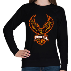 PRINTFASHION Főnix  - Női pulóver - Fekete