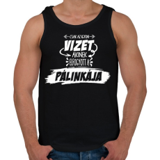 PRINTFASHION Fontos pálinka infó! - Férfi atléta - Fekete