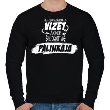 PRINTFASHION Fontos pálinka infó! - Férfi pulóver - Fekete férfi pulóver, kardigán