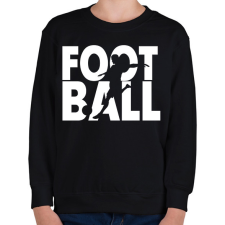 PRINTFASHION Football - Focilabda - Gyerek pulóver - Fekete gyerek pulóver, kardigán