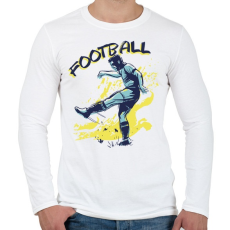 PRINTFASHION Football sport - Férfi hosszú ujjú póló - Fehér