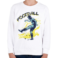 PRINTFASHION Football sport - Gyerek pulóver - Fehér gyerek pulóver, kardigán