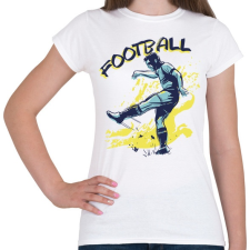 PRINTFASHION Football sport - Női póló - Fehér női póló