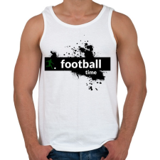 PRINTFASHION footballtime - Férfi atléta - Fehér atléta, trikó