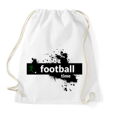 PRINTFASHION footballtime - Sportzsák, Tornazsák - Fehér tornazsák