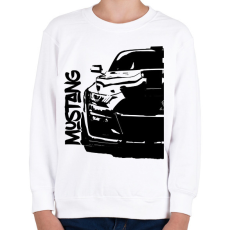 PRINTFASHION Ford Mustang Half - Gyerek pulóver - Fehér