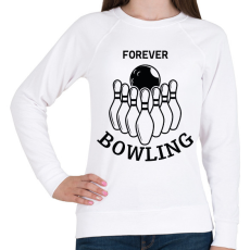 PRINTFASHION Forever bowling - Női pulóver - Fehér
