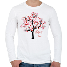 PRINTFASHION Forever Love - Férfi hosszú ujjú póló - Fehér