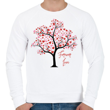 PRINTFASHION Forever Love - Férfi pulóver - Fehér férfi pulóver, kardigán