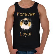 PRINTFASHION forever loyal - Férfi atléta - Fekete
