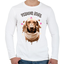 PRINTFASHION forever loyal - Férfi hosszú ujjú póló - Fehér férfi póló