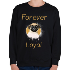 PRINTFASHION forever loyal - Gyerek pulóver - Fekete gyerek pulóver, kardigán