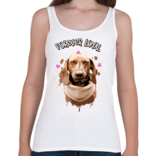 PRINTFASHION forever loyal - Női atléta - Fehér női trikó