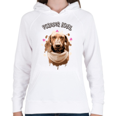 PRINTFASHION forever loyal - Női kapucnis pulóver - Fehér