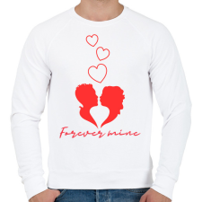 PRINTFASHION Forever mine - Férfi pulóver - Fehér férfi pulóver, kardigán