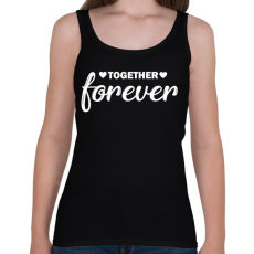 PRINTFASHION Forever together - páros 2 - Női atléta - Fekete