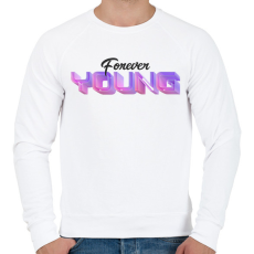 PRINTFASHION foreveryoung - Férfi pulóver - Fehér