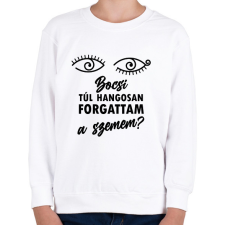 PRINTFASHION Forgattam a szemem - Gyerek pulóver - Fehér gyerek pulóver, kardigán