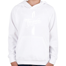 PRINTFASHION Forgiven-megbocsájtás 2 - Gyerek kapucnis pulóver - Fehér