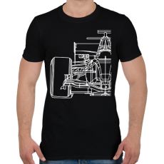 PRINTFASHION Forma1 - Férfi póló - Fekete