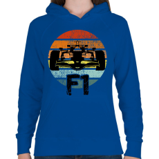 PRINTFASHION Forma1 - Női kapucnis pulóver - Királykék