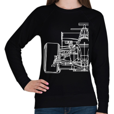 PRINTFASHION Forma1 - Női pulóver - Fekete női pulóver, kardigán