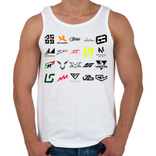 PRINTFASHION Forma 1 - Férfi atléta - Fehér atléta, trikó