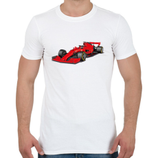 PRINTFASHION Forma 1 - Férfi póló - Fehér